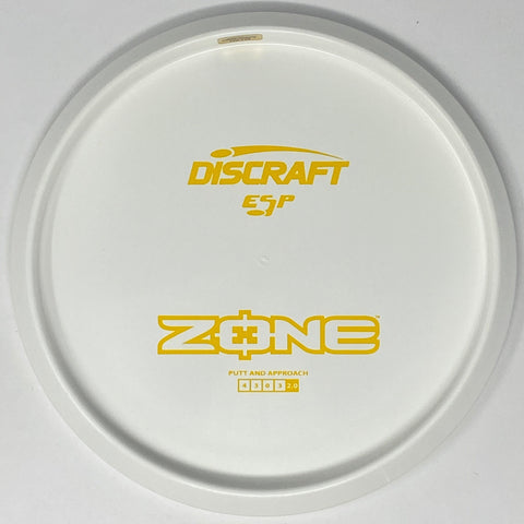 Discraft Zone (ESP - White/Dyeable Bottom Stamped) Putt & Approach