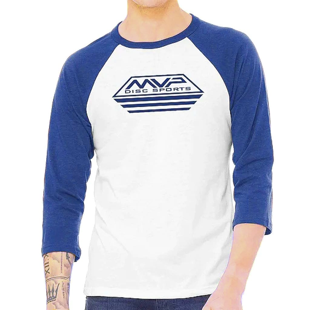 MVP Disc Sports MVP Disc Sports Apparel (MVP Raglan Tee Shirt - Retro Barstamp) Apparel