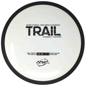 MVP Disc Sports Trail (Neutron - James Conrad Line - White/Dyeable) Distance Driver