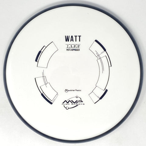 MVP Disc Sports Watt (Neutron - White/Dyeable) Putt & Approach