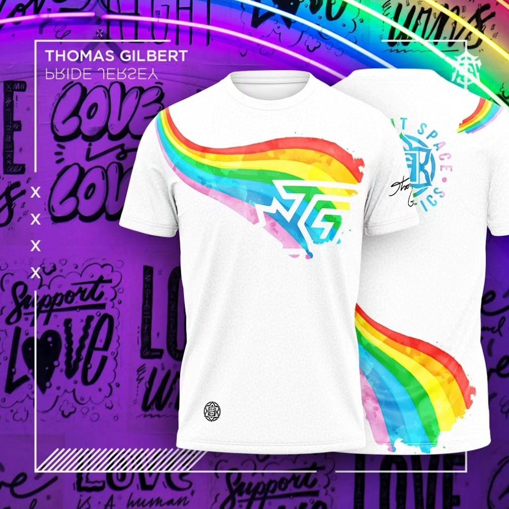 Thought Space Athletics Thought Space Athletics Disc Golf Apparel (Thomas Gilbert 2024 PRIDE Jersey) Apparel