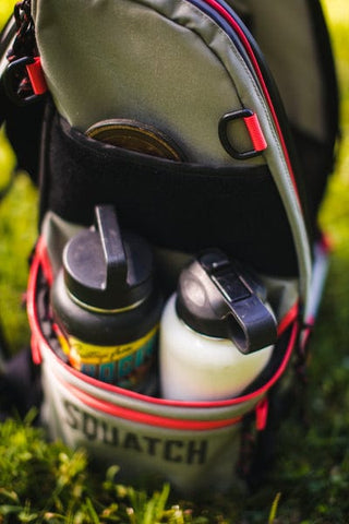 Squatch Disc Golf Bag (Ezra Link Disc Golf Bag with Cooler, 30+ Disc Capacity)