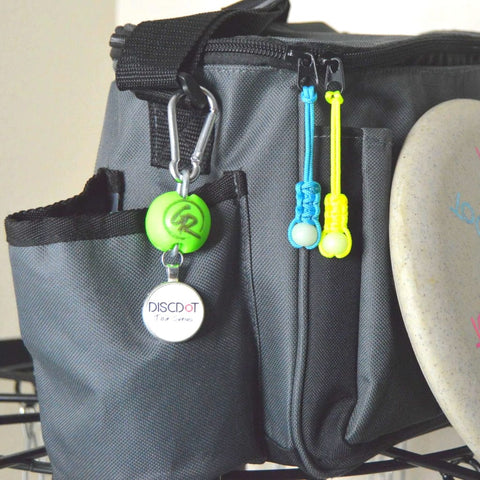 DiscDot Zipper Pull w/ Mini Glow Dot Accessory