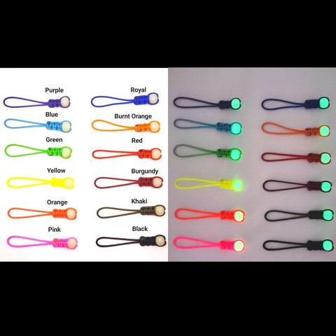 DiscDot Zipper Pull w/ Mini Glow Dot Accessory