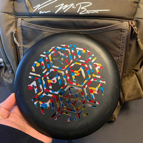 GRIPeq Discraft Disc Golf Bag (Paul Mcbeth GRIPeq AX5 Series Disc Golf Bag with Special Soft Luna, 22 - 26 Disc Capacity) Bag