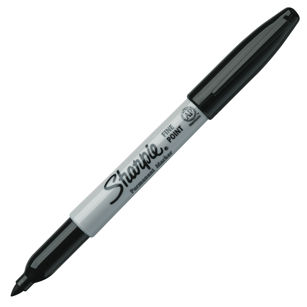 Sharpie Sharpie Permanent Marker - Black Fine Tip Accessory