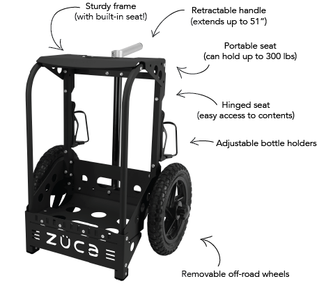 Zuca ZÜCA Disc Golf Cart (Backpack Cart LG) Bag