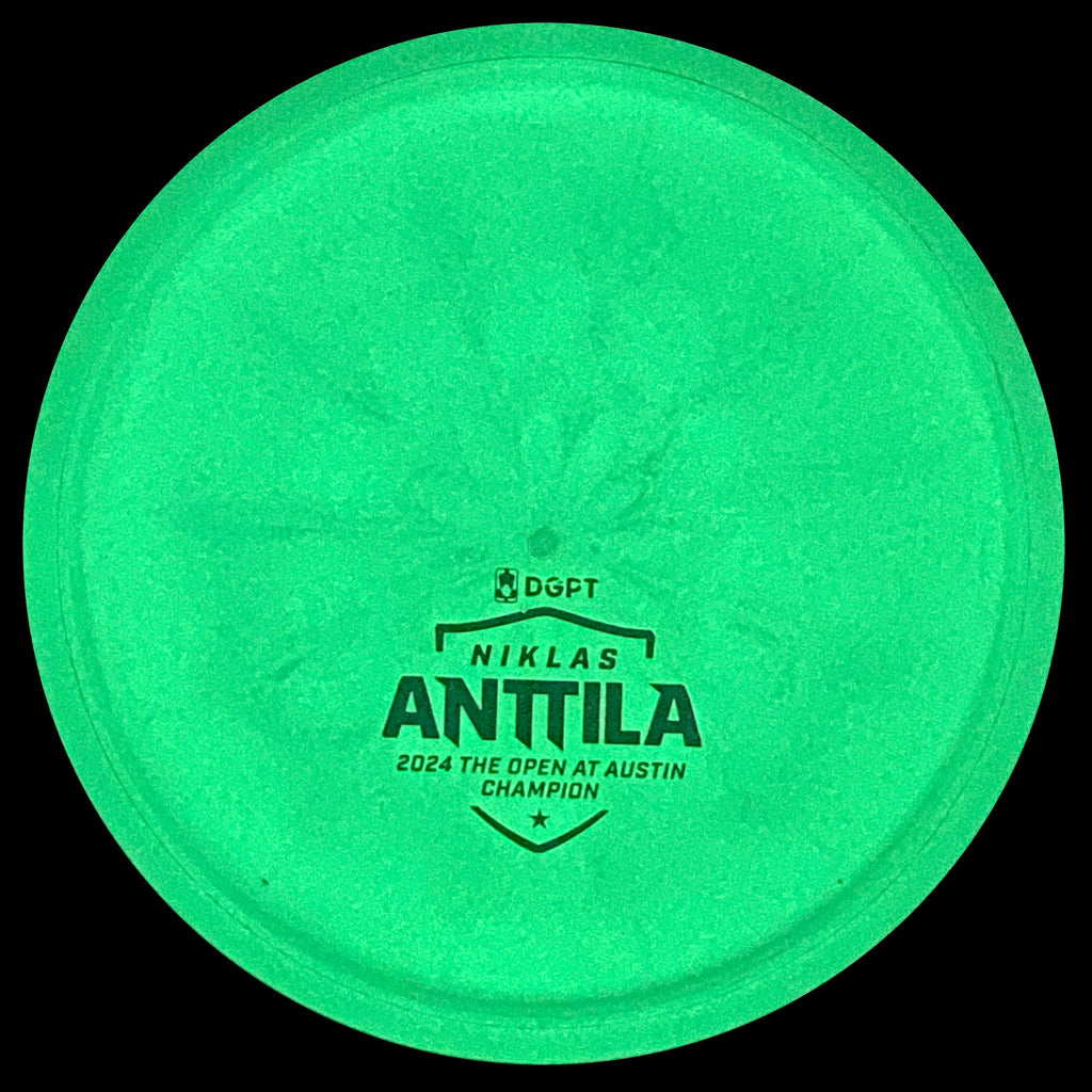 P1 (D-Line Flex 3 Glow - Niklas Anttila 2024 The Open at Austin Champion - Bottom Stamp)