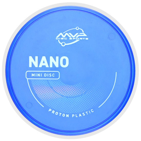 MVP Proton Nano mini disc golf marker in blue