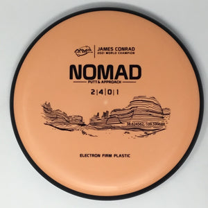 Axiom Discs Nomad (Electron Firm, James Conrad 2021 World Champion) Putt & Approach