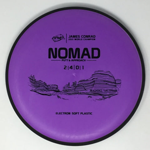 Axiom Discs Nomad (Electron Soft, James Conrad 2021 World Champion) Putt & Approach