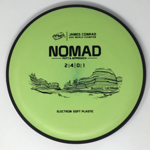 Axiom Discs Nomad (Electron Soft, James Conrad 2021 World Champion) Putt & Approach