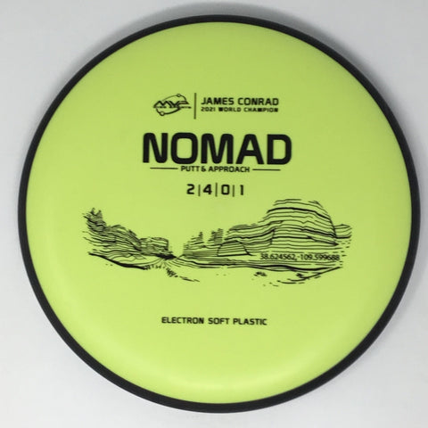 Axiom Discs Nomad (Electron Soft, James Conrad 2021 World Champion) Putt & Approach