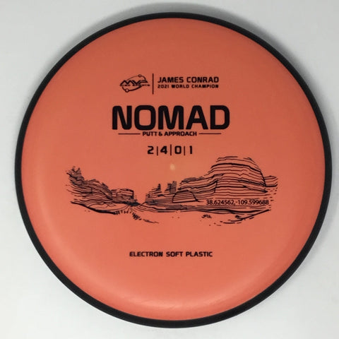 Axiom Discs Nomad (Electron Soft, James Conrad 2021 World Champion) Putt & Approach