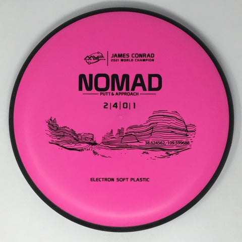 Axiom Discs Nomad (Electron Soft, James Conrad 2021 World Champion) Putt & Approach