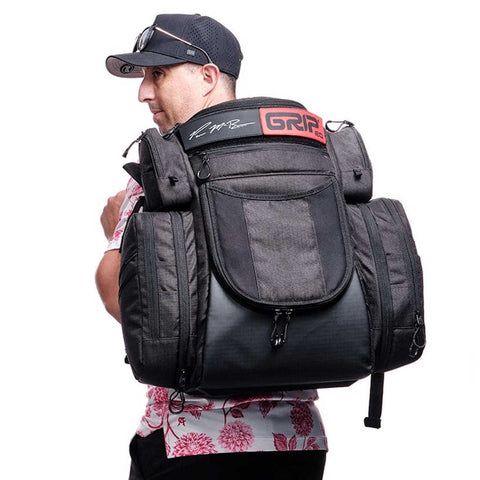 GRIPeq Disc Golf Bag (Paul McBeth Signature Backpack GRIPeq MB-PX1 Disc Golf Bag w/ optional ESP Kratos and Mini Marker)