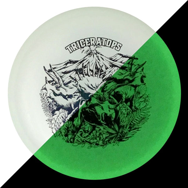 Dino Discs Triceratops (Egg Shell Glow) Putt & Approach