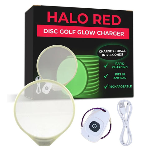 Disc in the Dark HALO Red Disc Golf Glow Charger Accessory