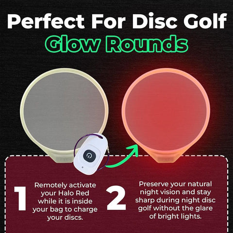 Disc in the Dark HALO Red Disc Golf Glow Charger Accessory