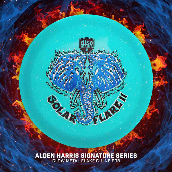 Discmania FD3 (Glow Metal Flake C-Line - Alden Harris "Solar Flare 2" Signature Series) Fairway Driver