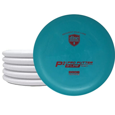 Discmania P2 (D-Line Flex 1 - 5-Putter Pack) Putt & Approach