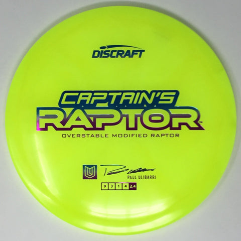 Discraft Captain's Raptor (Z Swirl - Paul Ulibarri 2025 Tour Series) Fairway Driver
