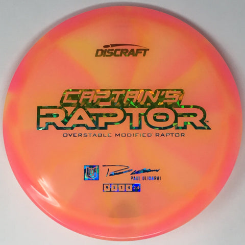 Discraft Captain's Raptor (Z Swirl - Paul Ulibarri 2025 Tour Series) Fairway Driver
