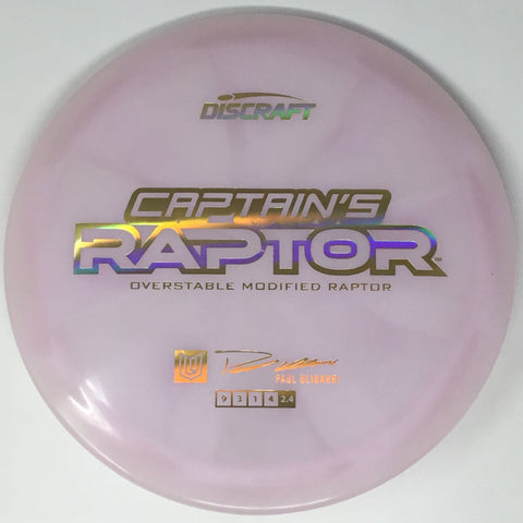Discraft Captain's Raptor (Z Swirl - Paul Ulibarri 2025 Tour Series) Fairway Driver