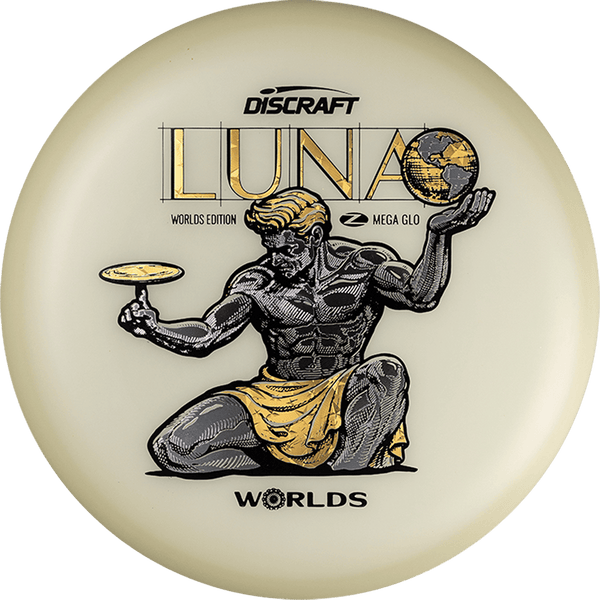 Discraft Luna (Mega Glo - "Spirit of Detroit" 2026 Worlds Edition) Putt & Approach
