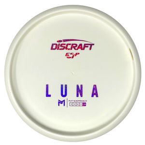 Discraft Luna (White ESP Bottom Stamped) Putt & Approach