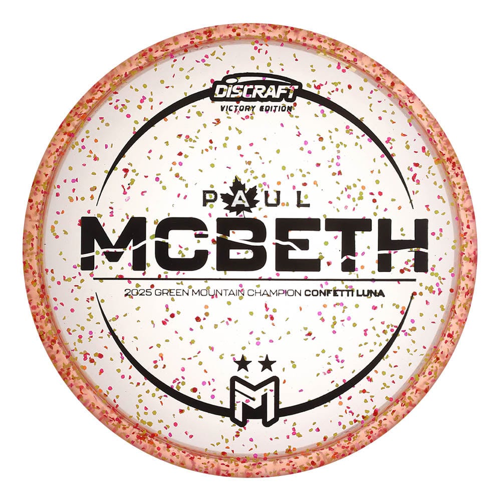Discraft Luna (Z Confetti - Paul McBeth 2025 Green Mountain Champion) Putt & Approach