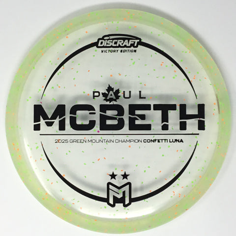 Discraft Luna (Z Confetti - Paul McBeth 2025 Green Mountain Champion) Putt & Approach
