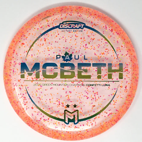 Discraft Luna (Z Confetti - Paul McBeth 2025 Green Mountain Champion) Putt & Approach