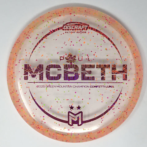 Discraft Luna (Z Confetti - Paul McBeth 2025 Green Mountain Champion) Putt & Approach