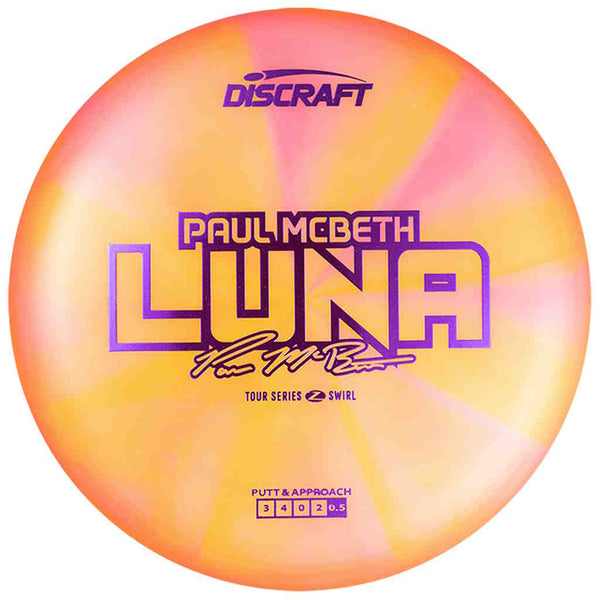 Discraft Luna (Z Swirl - Paul McBeth 2025 Tour Series - Preorder) Putt & Approach