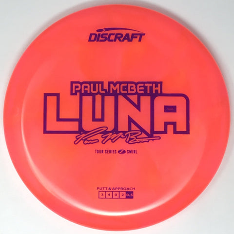 Discraft Luna (Z Swirl - Paul McBeth 2025 Tour Series) Putt & Approach