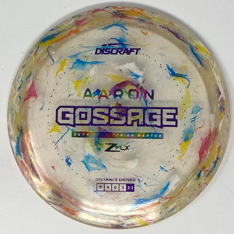 Discraft Raptor (Jawbreaker Z FLX - Aaron Gossage 2024 Tour Series) Fairway Driver