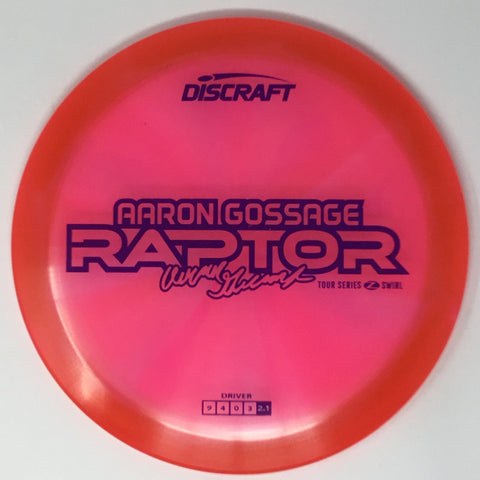 Discraft Raptor (Z Swirl - Aaron Gossage 2025 Tour Series) Fairway Driver