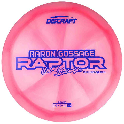 Discraft Raptor (Z Swirl - Aaron Gossage 2025 Tour Series - Preorder) Fairway Driver