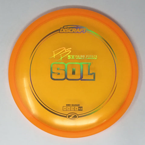 Discraft Sol (Z Line, Paige Pierce 5x World Champion) Midrange