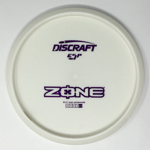 Discraft Zone (ESP - White/Dyeable Bottom Stamped) Putt & Approach