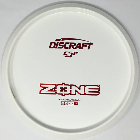 Discraft Zone (ESP - White/Dyeable Bottom Stamped) Putt & Approach