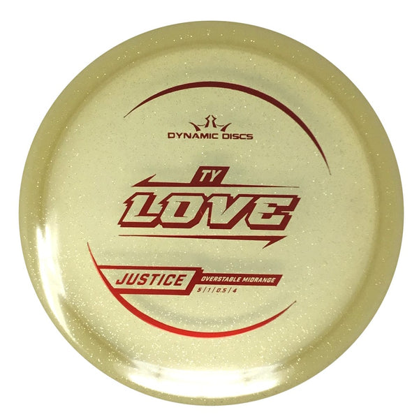Dynamic Discs Justice (Lucid Gold Metal Flake - Ty Love 2025 Team Series) Midrange