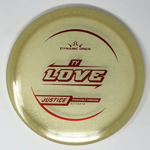 Dynamic Discs Justice (Lucid Gold Metal Flake - Ty Love 2025 Team Series) Midrange