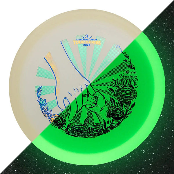 Dynamic Discs Justice (Lucid-Ice Moonshine - Macie Velediaz 2026 Team Series) Midrange