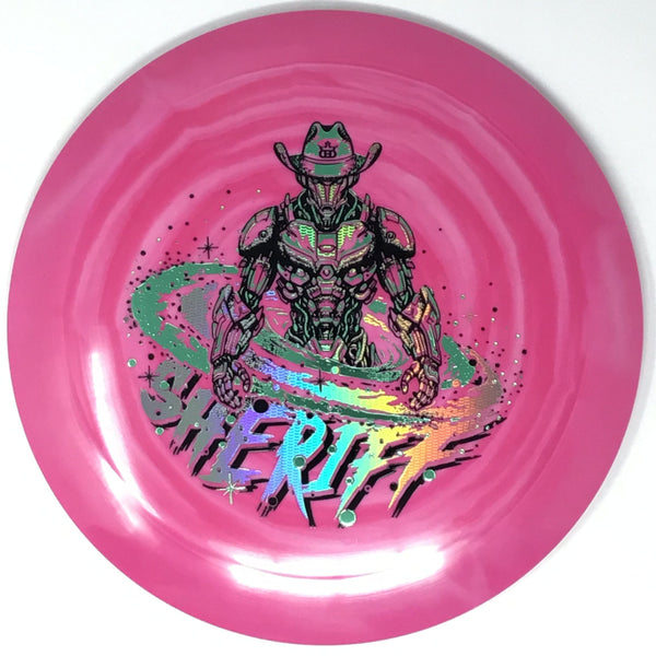 Dynamic Discs Sheriff (Fuzion Swirl - Galactic Lawman) Distance Driver