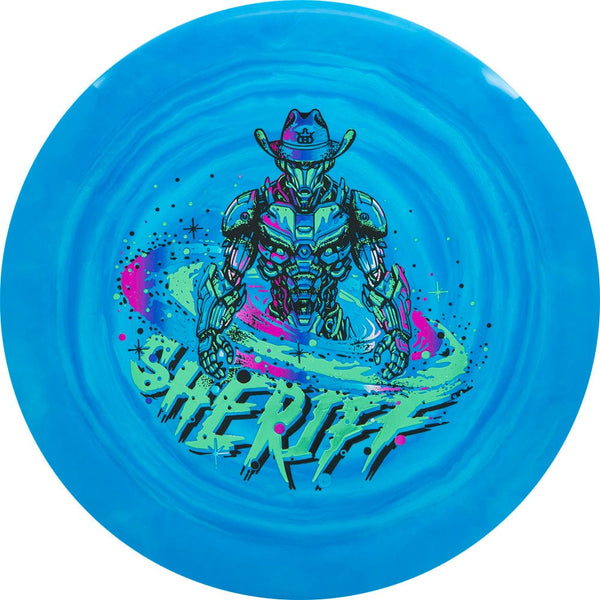 Dynamic Discs Sheriff (Fuzion Swirl - Galactic Lawman) Distance Driver