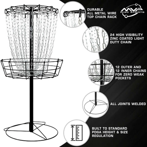 MVP Disc Sports Disc Golf Basket (MVP Black Hole Practice) - Preorder ETA Nov 28 Target