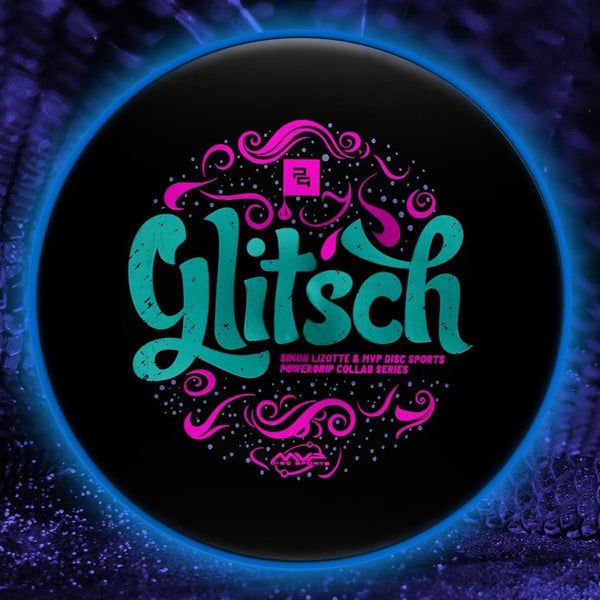 MVP Disc Sports Glitch (R2 Eclipse Blue Glow Rim - "Glitsch" - MVP / Simon Lizotte / Powergrip Collab Series) Putt & Approach