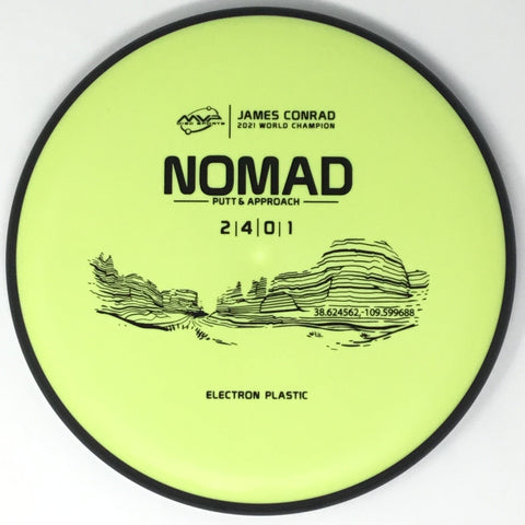 MVP Disc Sports Nomad (Electron, James Conrad 2021 World Champion) Putt & Approach